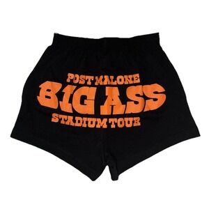 Post Malone Shorts S Black Lounge Big Ass Stadium Tour Merch‎ Posty Co NEW